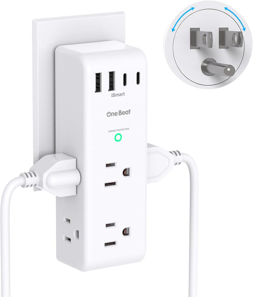 ⚡ Rotating Surge Protector – Safe & Convenient Power! 🔌