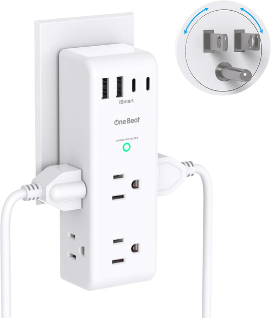 ⚡ Rotating Surge Protector – Safe & Convenient Power! 🔌