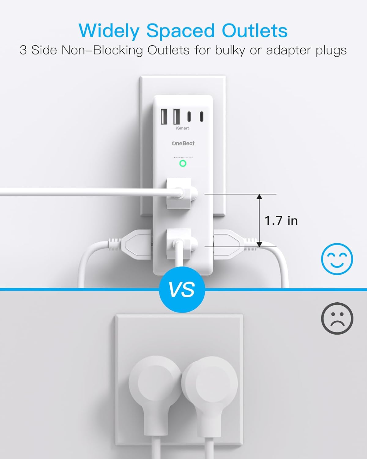 ⚡ Rotating Surge Protector – Safe & Convenient Power! 🔌