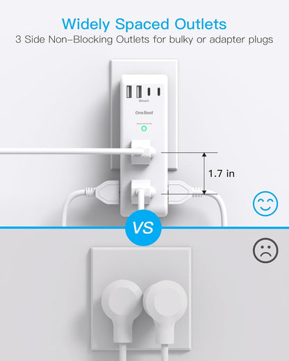 ⚡ Rotating Surge Protector – Safe & Convenient Power! 🔌