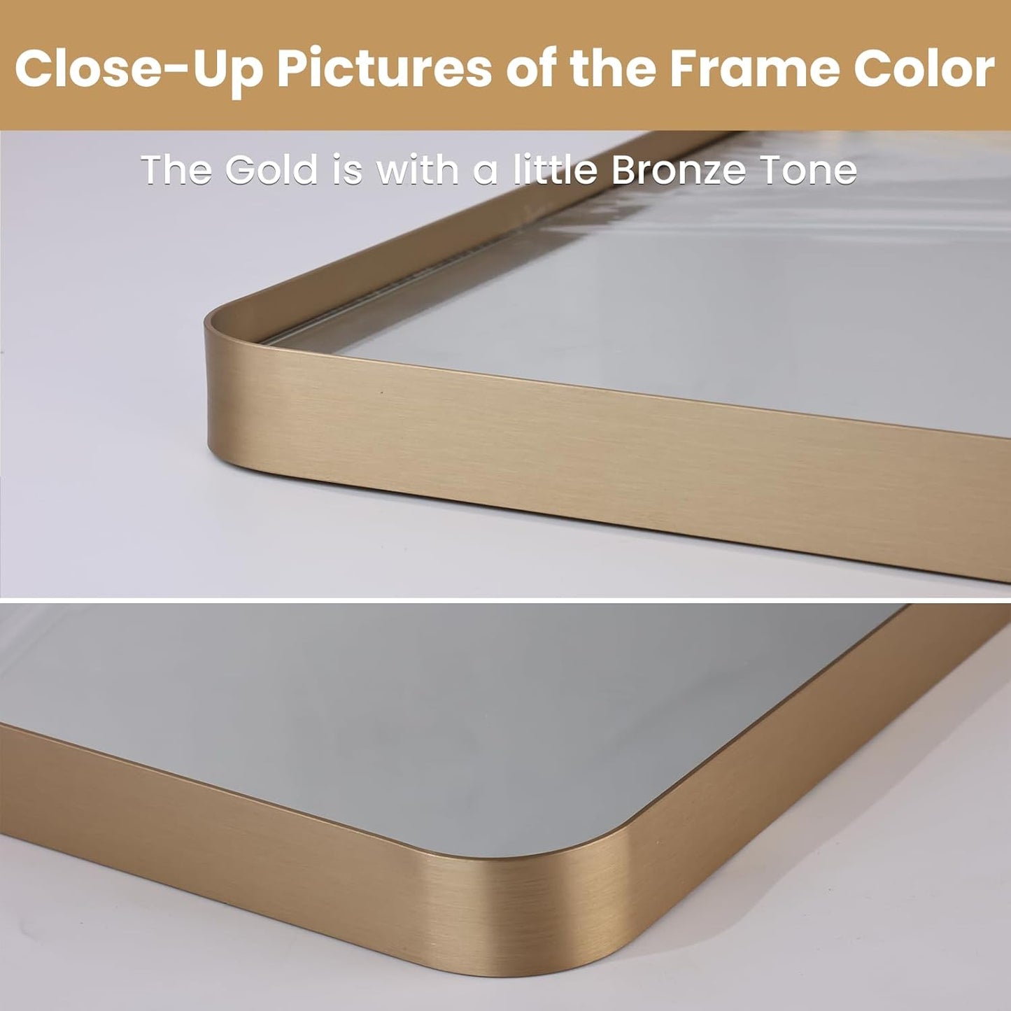 🪞 Rectangle Wall Mirror – Stylish & Flexible Mounting ✨
