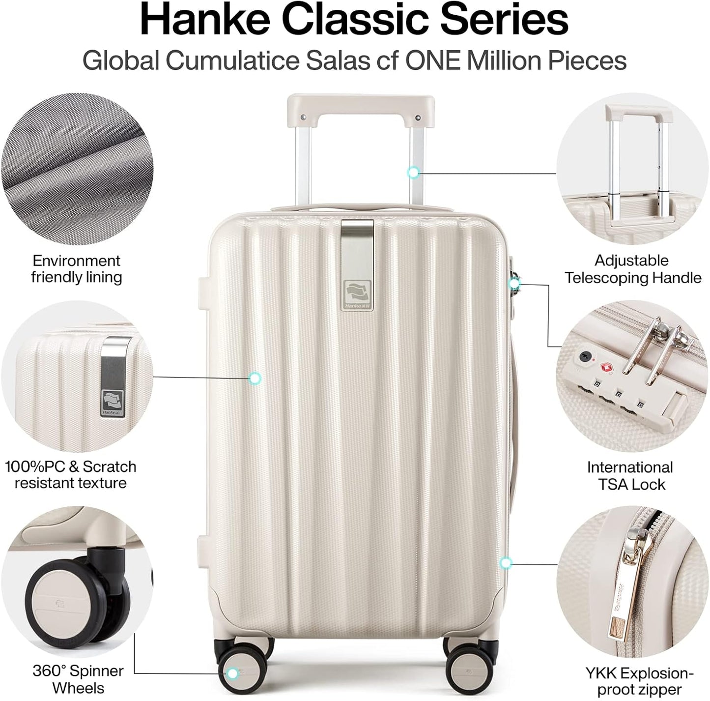 🧳 Lightweight Hardshell Suitcases – Durable & Space-Saving ✨
