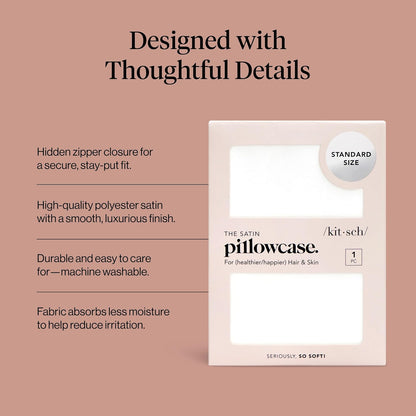 ✨ Satin Pillowcase – Sleep Smooth, Wake Beautiful! 🌙