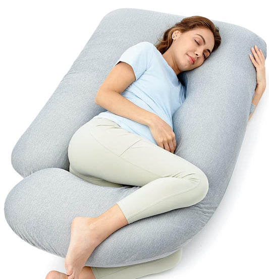 🌙 U-Shaped Maternity Pillow – Full-Body Comfort for Moms-to-Be 🤰