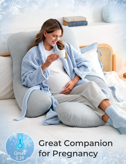 🌙 U-Shaped Maternity Pillow – Full-Body Comfort for Moms-to-Be 🤰