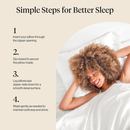 ✨ Satin Pillowcase – Sleep Smooth, Wake Beautiful! 🌙