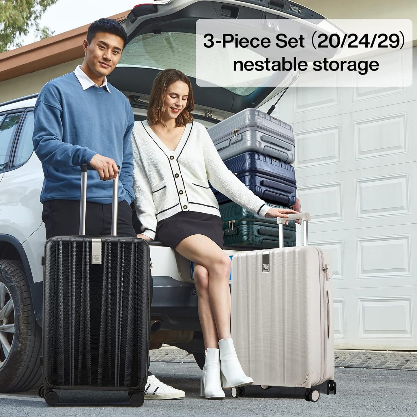 🧳 Lightweight Hardshell Suitcases – Durable & Space-Saving ✨