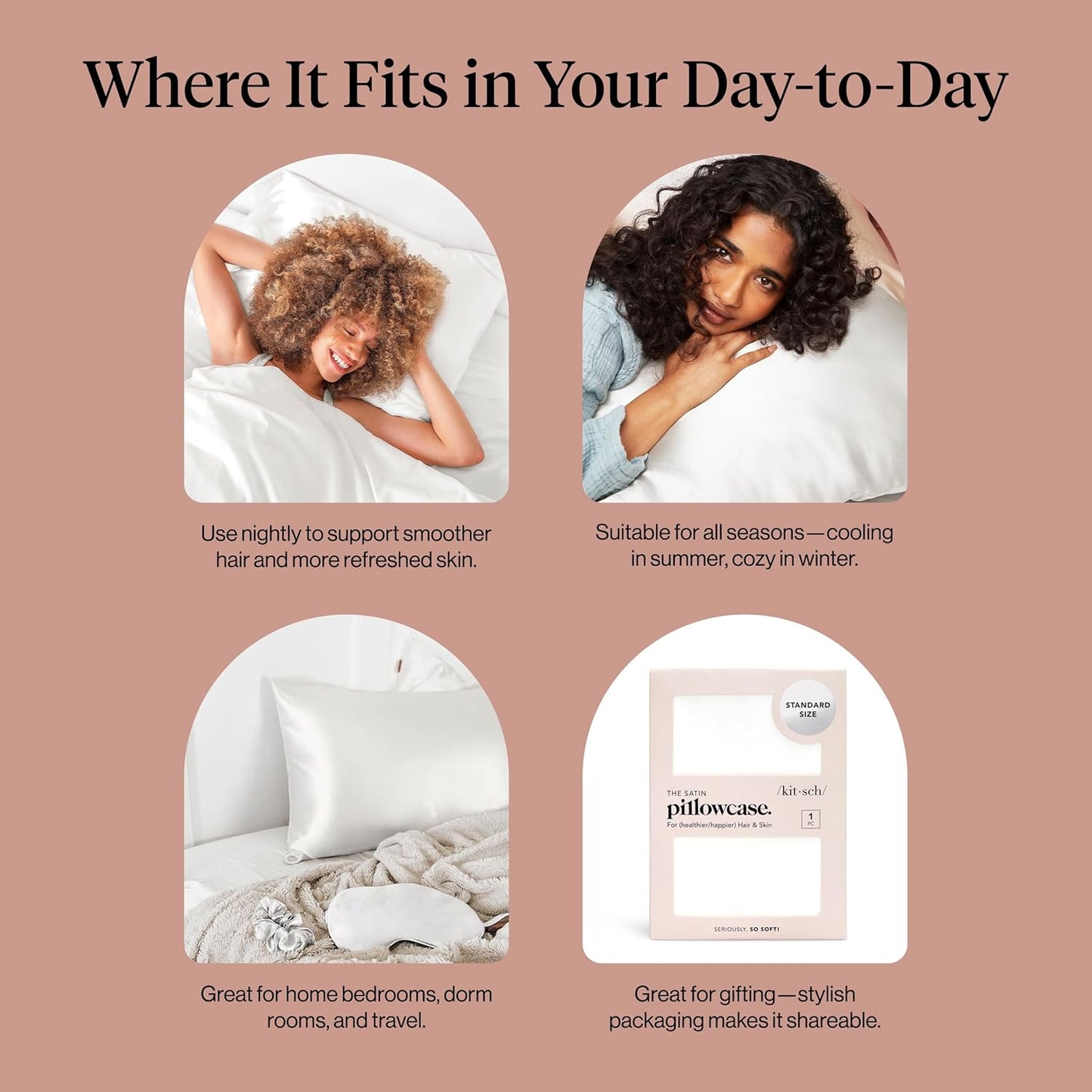 ✨ Satin Pillowcase – Sleep Smooth, Wake Beautiful! 🌙