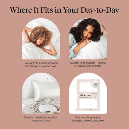 ✨ Satin Pillowcase – Sleep Smooth, Wake Beautiful! 🌙